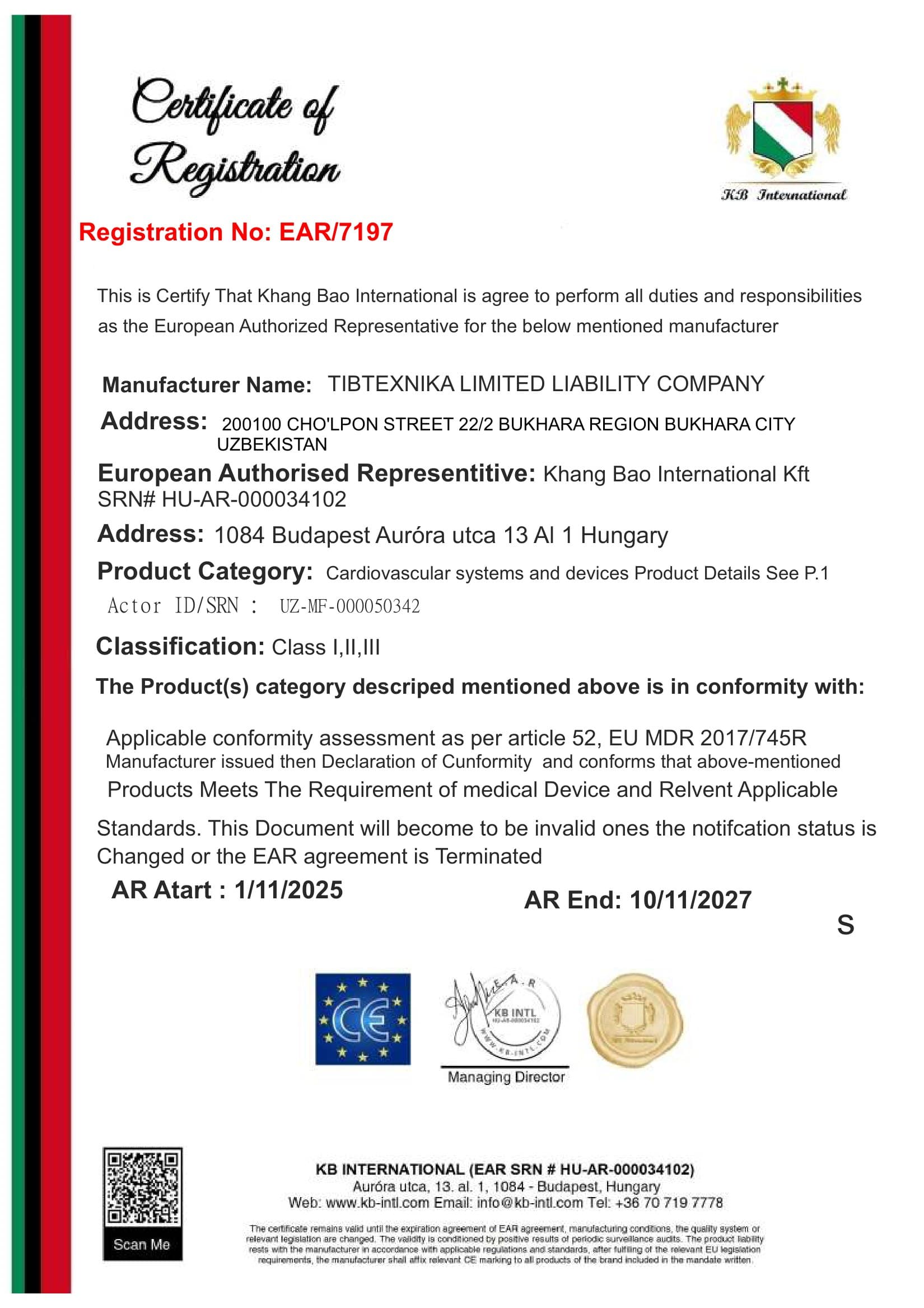 CE Certificate certificate